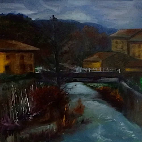 Bosa, oil on panel, cm 20x30