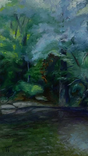 La Chiusa, oil on panel, cm 35x20