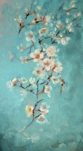 Cherry Plum - olio su pannello - cm 20x35