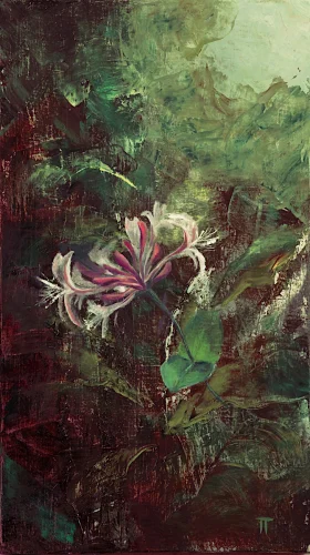 Honeysuckle - olio su pannello - cm 20x35