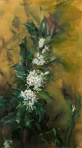 Holly - olio su pannello - cm 20x35
