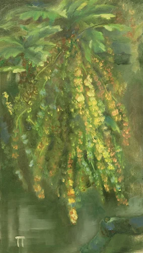 Oak - olio su pannello - cm 20x35